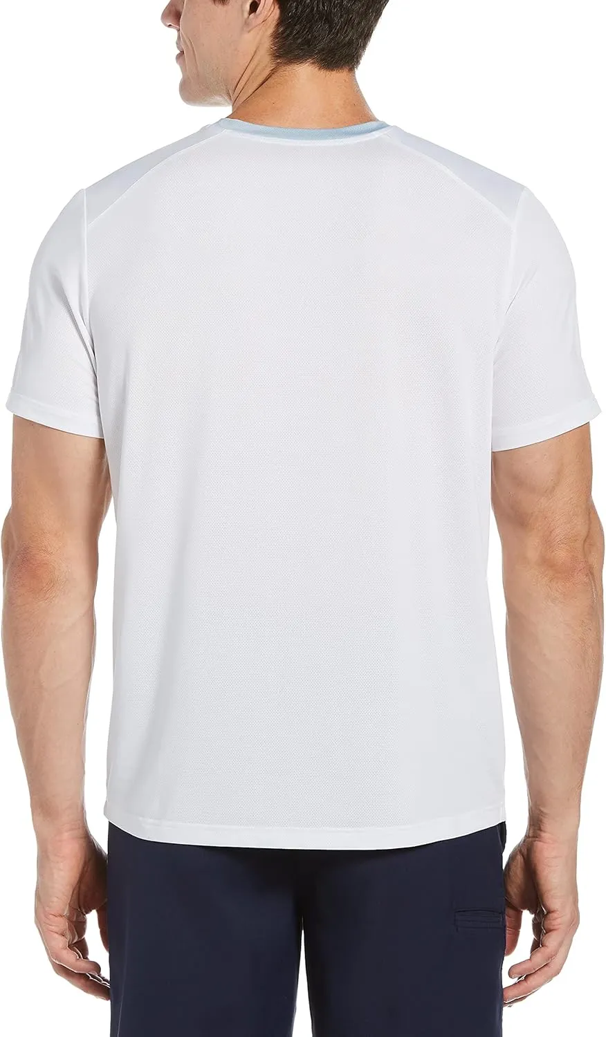 Grand Slam Men's Three-Color Blocked Crew Neck Short Sleeve Tennis Tee Shirt
