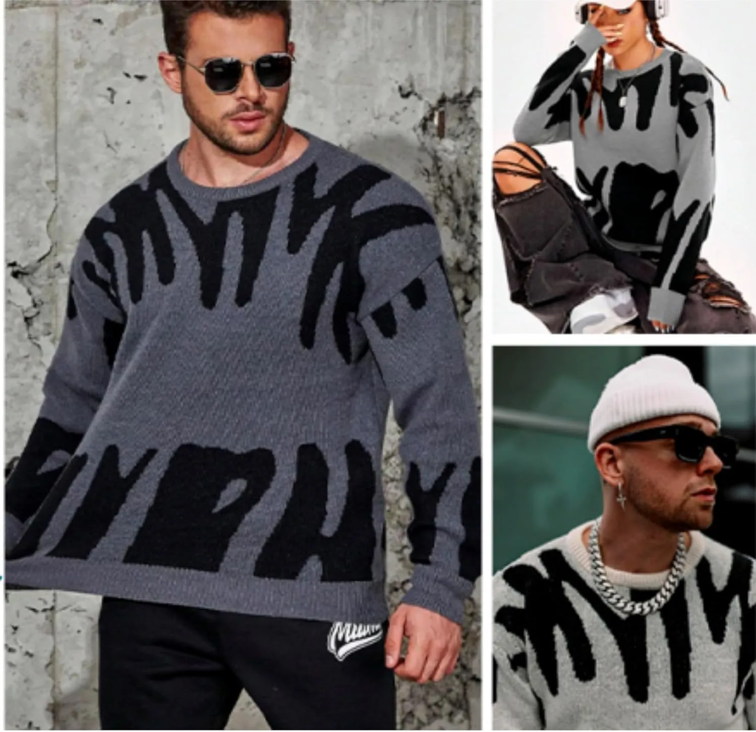 Grandpa Sweaters Oversized Long Sleeve Graphic Sweaters: Aztec Sweater Christmas Ugly Vintage Cardigan Sweatshirts