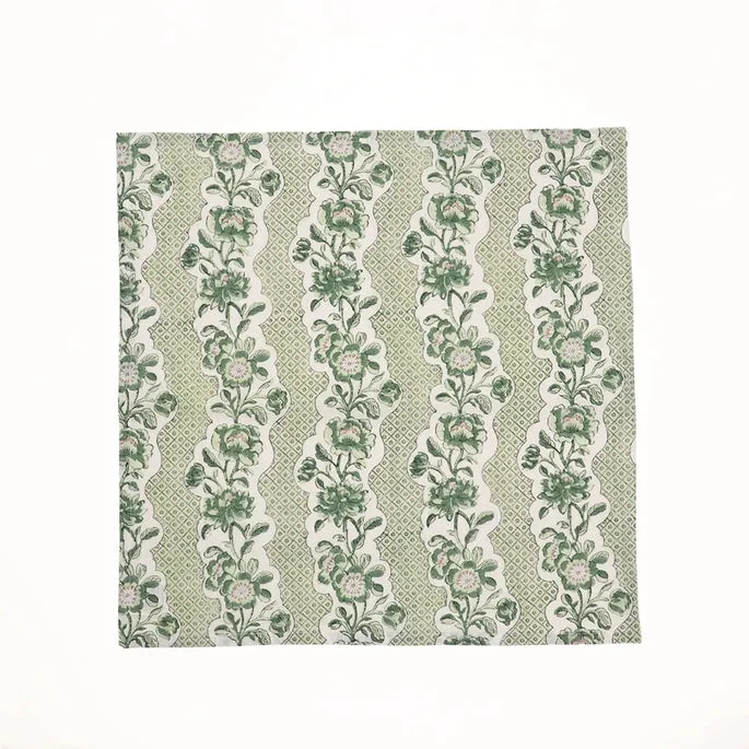 Green Blooming Trellis Napkins