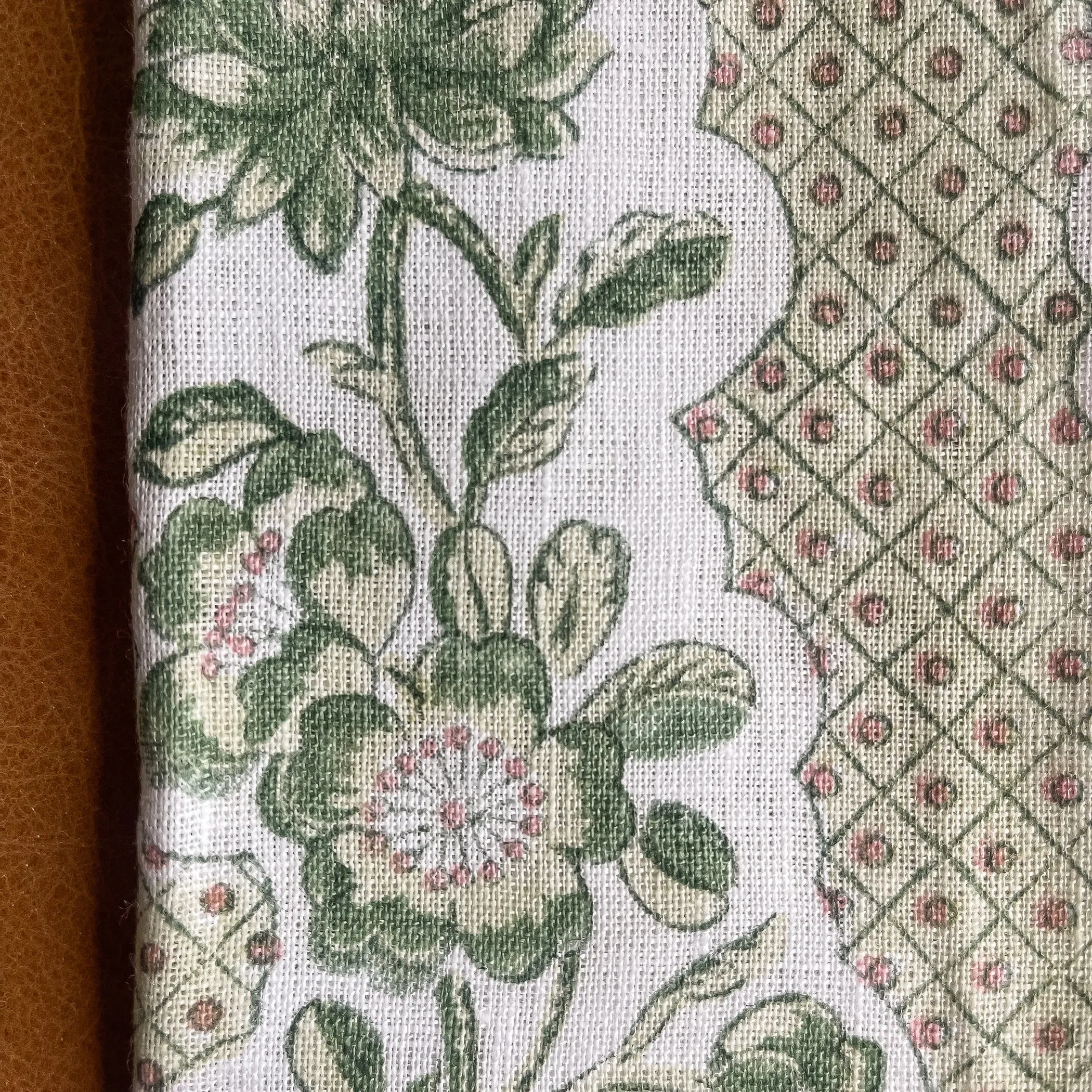 Green Blooming Trellis Napkins