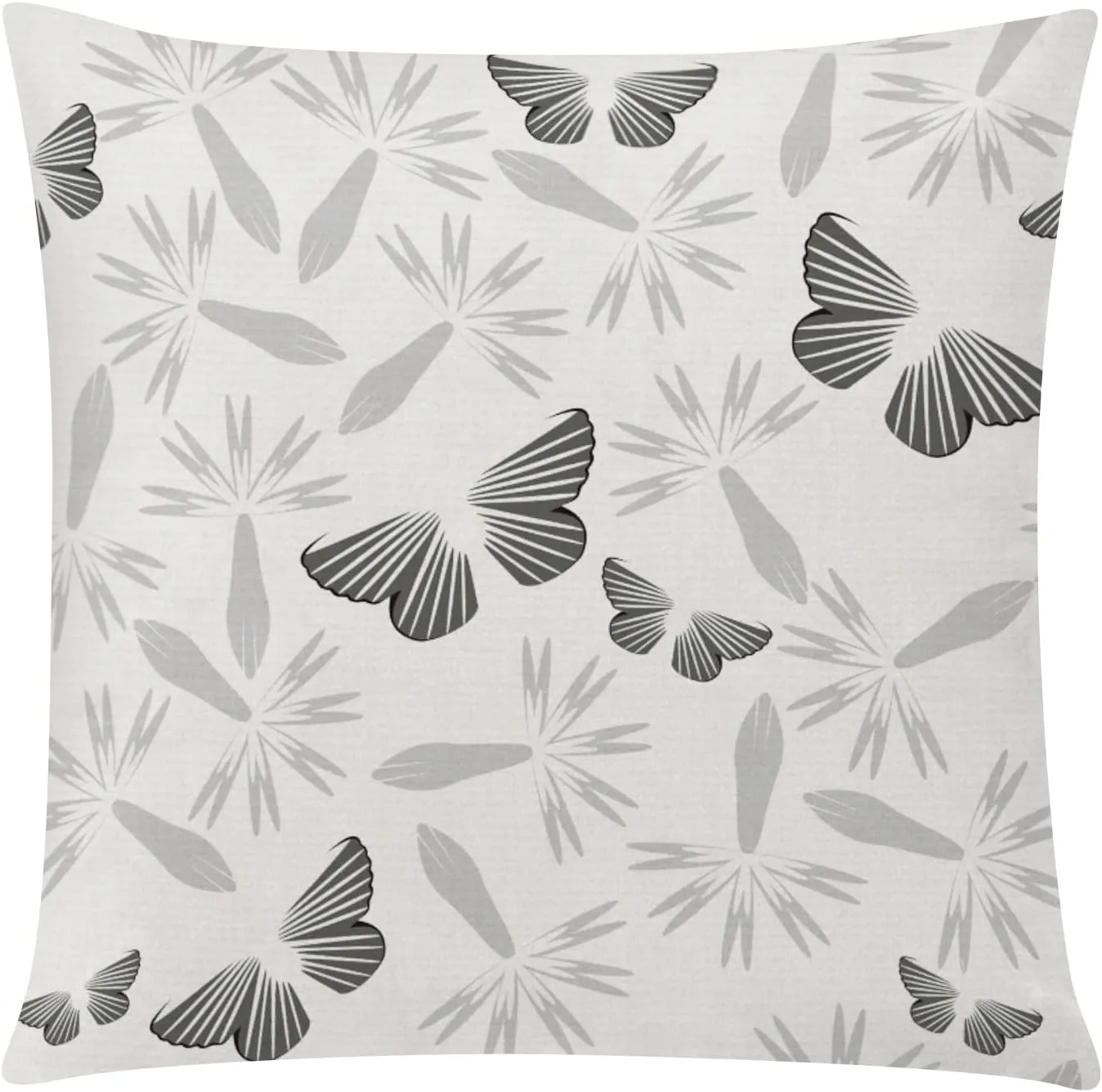 Grey Pillow Covers 18x18 Set of 6 Decorative Daisy Flower Throw Pillow Cover for Couch Modern Cushion Cover for Patio Living Room Cushion Bed Farmhouse Home Decor