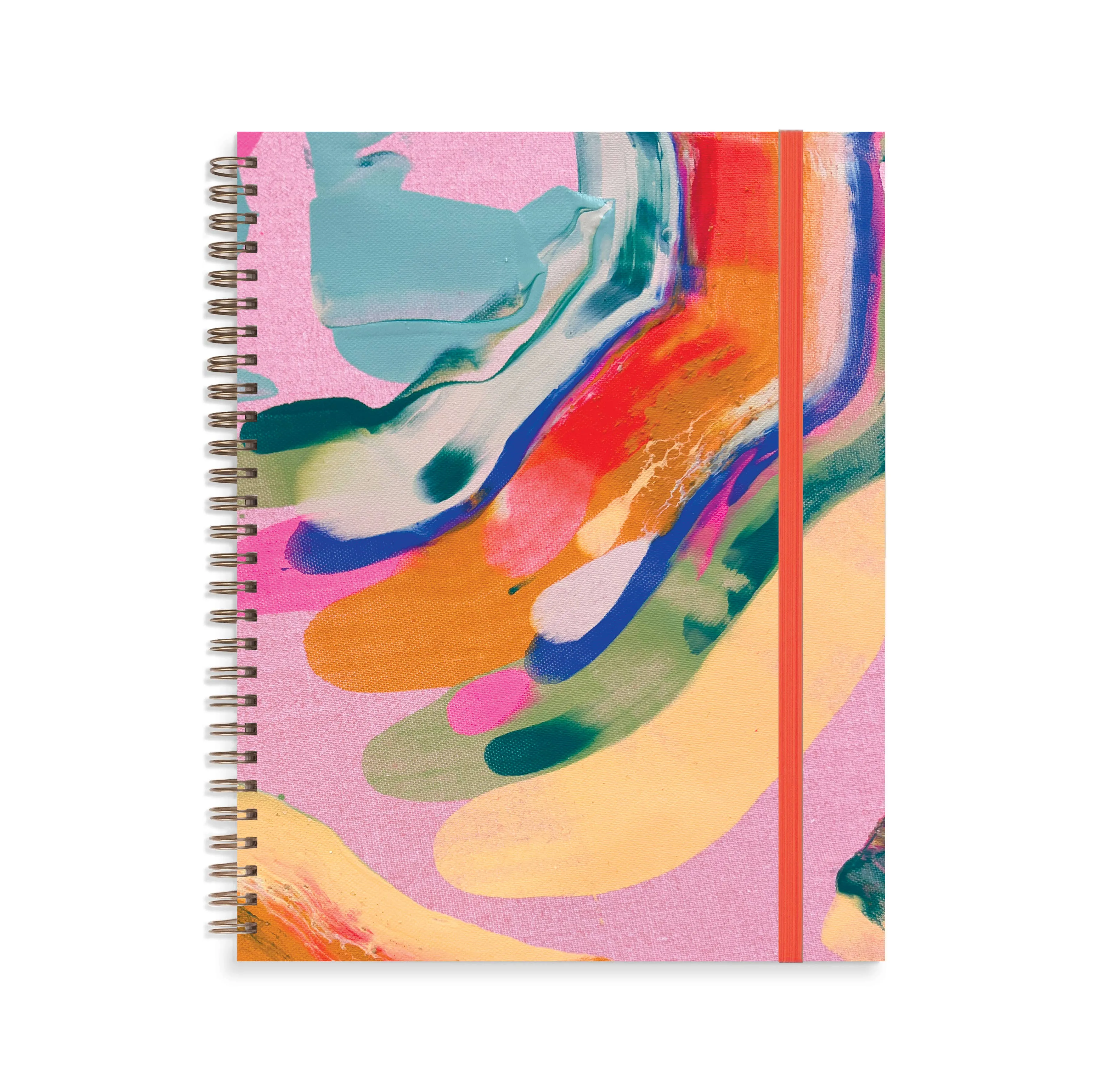 Hand Painted Cloth Composition Book, Palmita