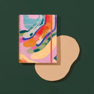 Hand Painted Cloth Composition Book, Palmita