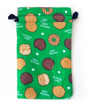 Handmade Drawstring Bag - Girl Scout Cookie fabric