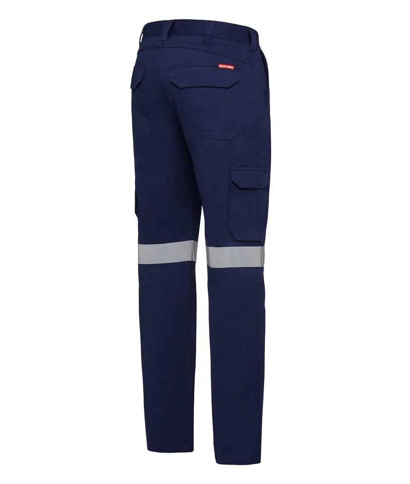 Hard Yakka Men's Foundations Drill Cargo Pants with Tape - Navy