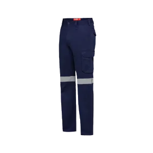 Hard Yakka Men's Foundations Drill Cargo Pants with Tape - Navy