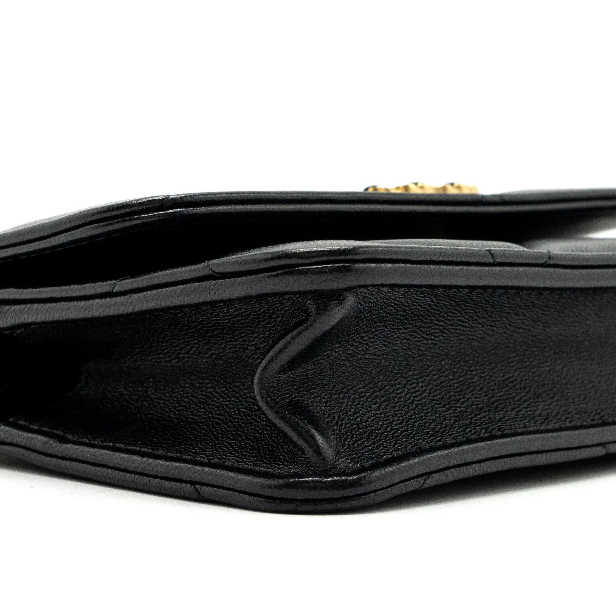 Hardware (microchip) Chanel Multicolour Bargain price Chain High-quality for low cost Mini Black 19 On Wallet Lambskin
