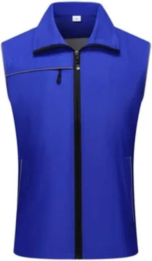 Hi Vis Vests, Volunteer Reflective Clothing, Safety Vest with Pockets and Zipper Activity Vest Reflective Safety Vest