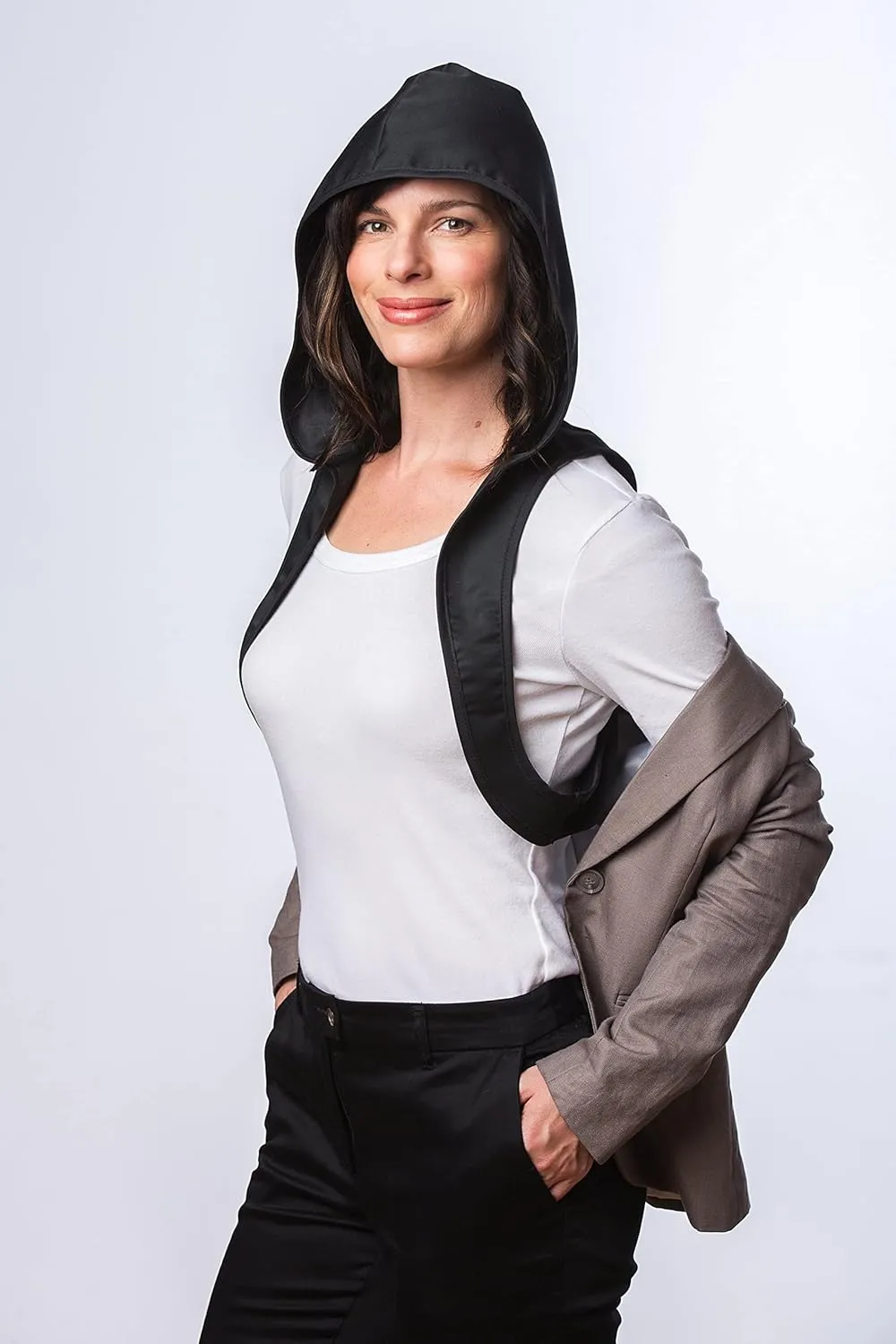 Hood To Go- Rain Hood, Rain Hat, Packable, Portable, Travel Accessory. Add to any coat or jacket.