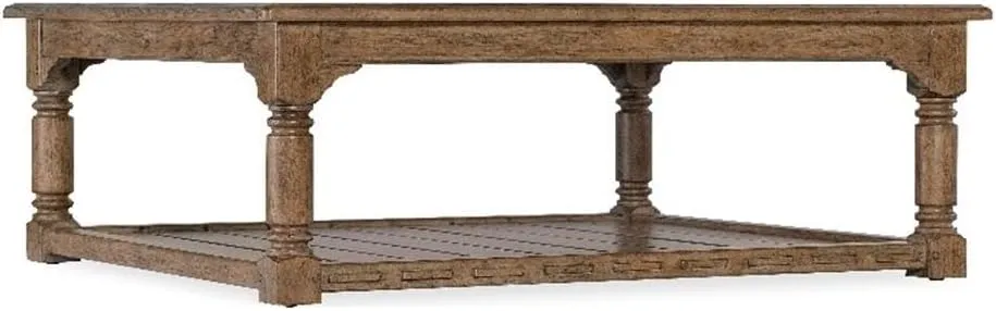 Hooker Furniture Americana Wood Cocktail Table in Brown
