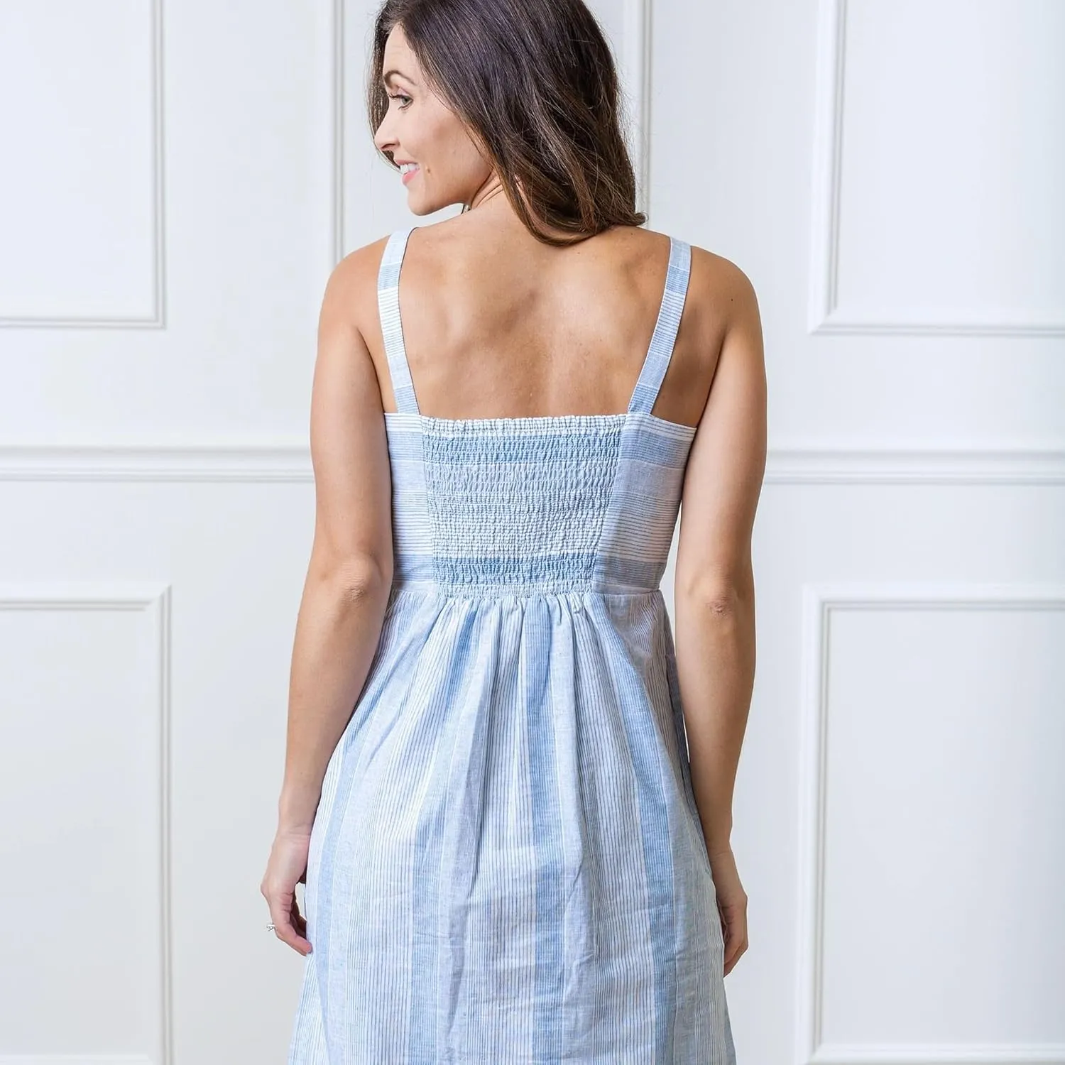 Hope & Henry Women's Short Sleeve Organic Cotton Dress