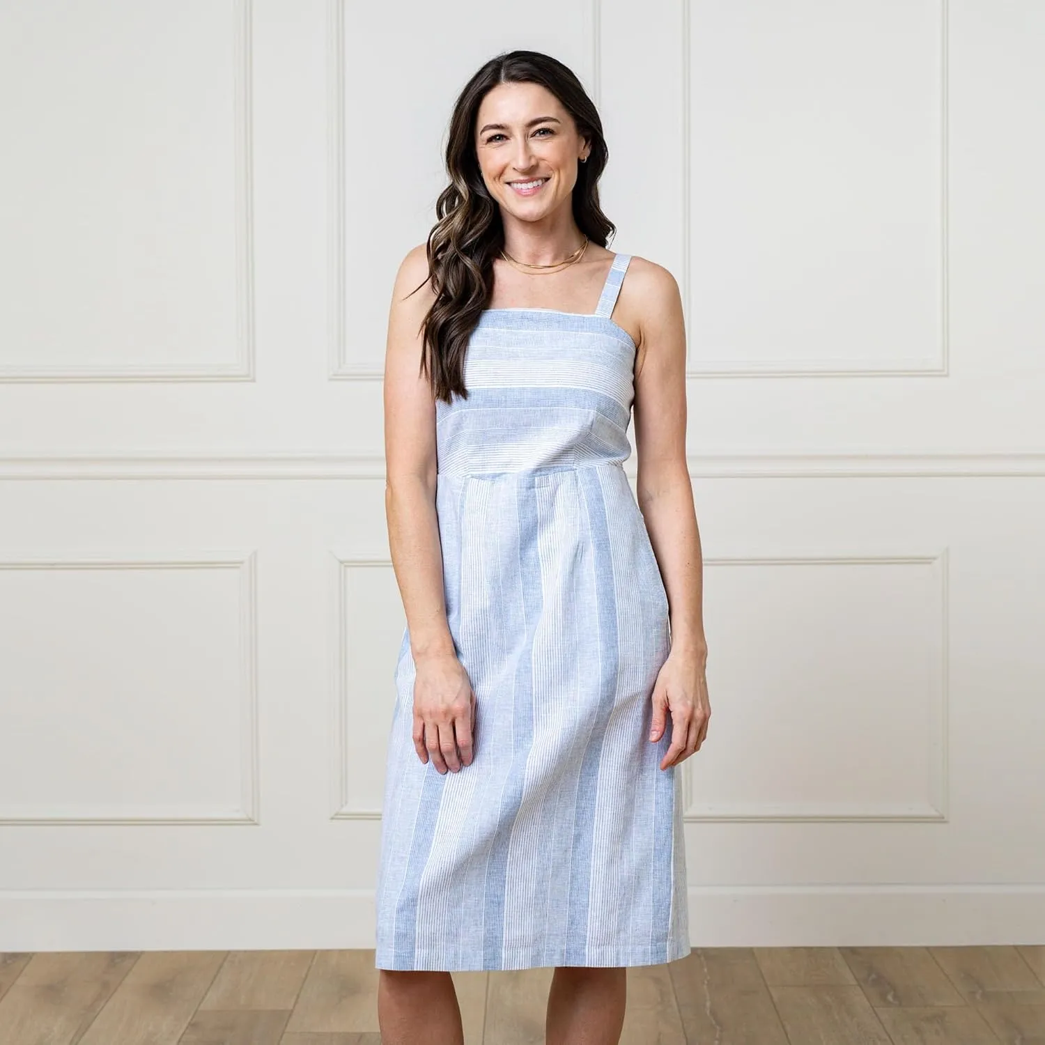 Hope & Henry Women's Short Sleeve Organic Cotton Dress