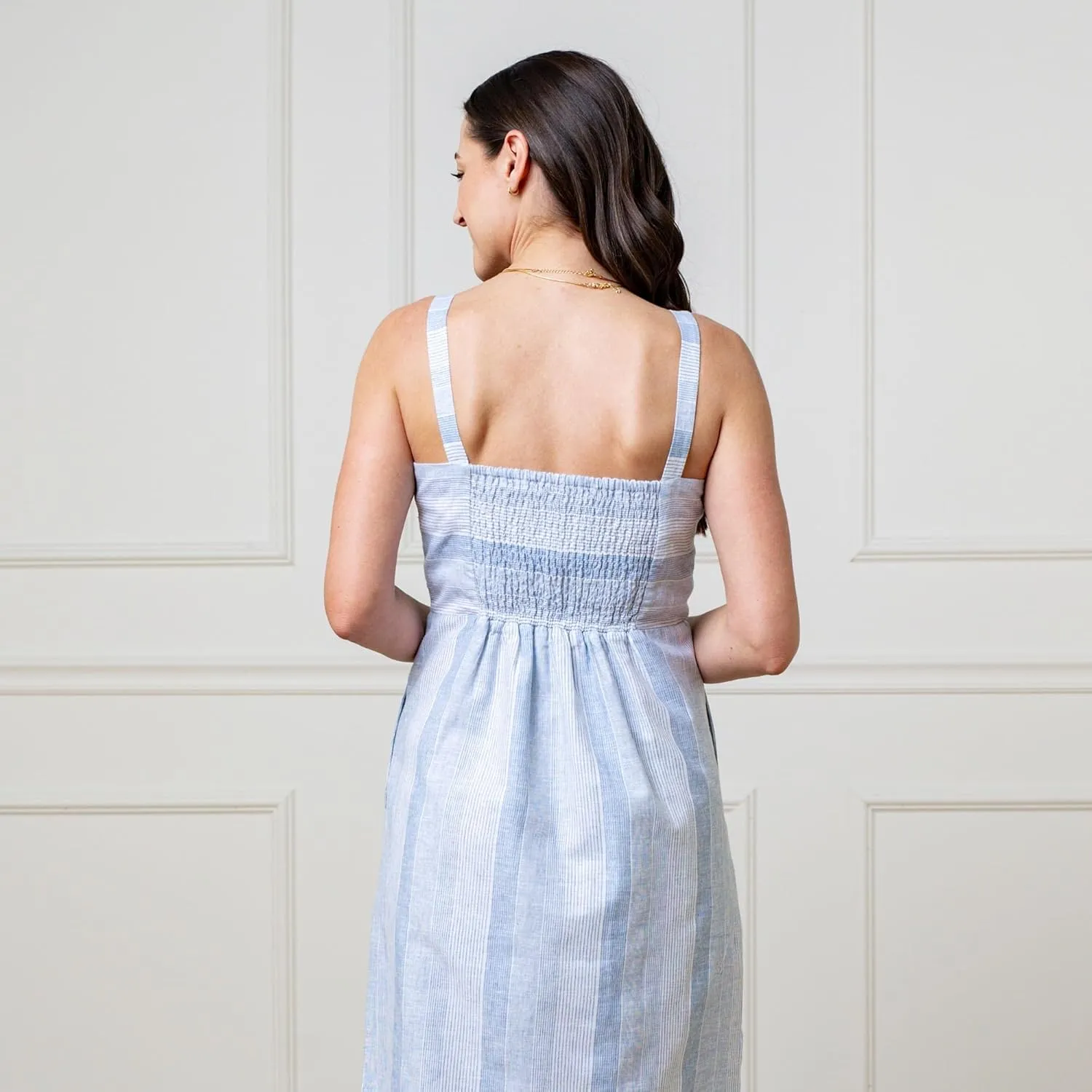 Hope & Henry Women's Short Sleeve Organic Cotton Dress