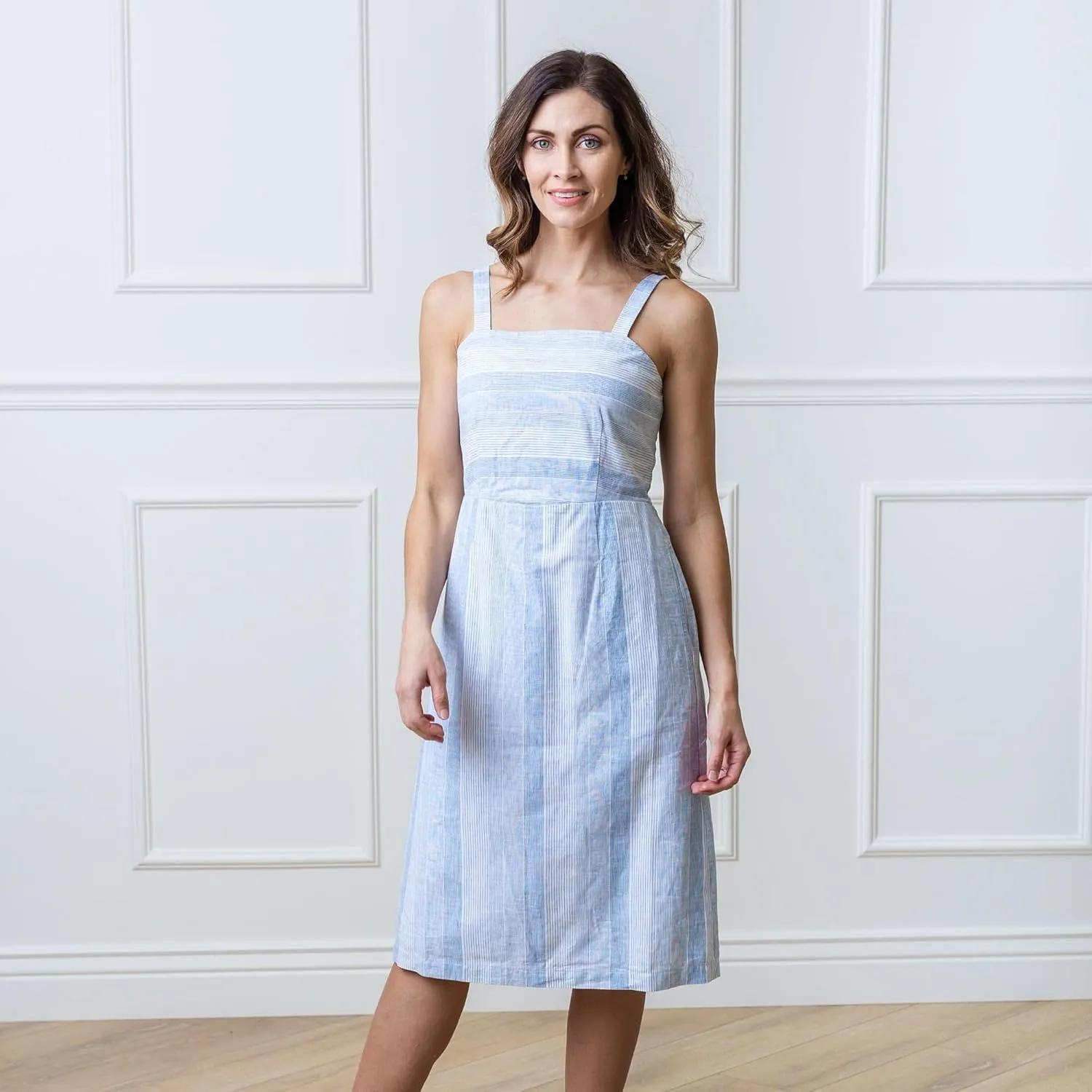 Hope & Henry Women's Short Sleeve Organic Cotton Dress