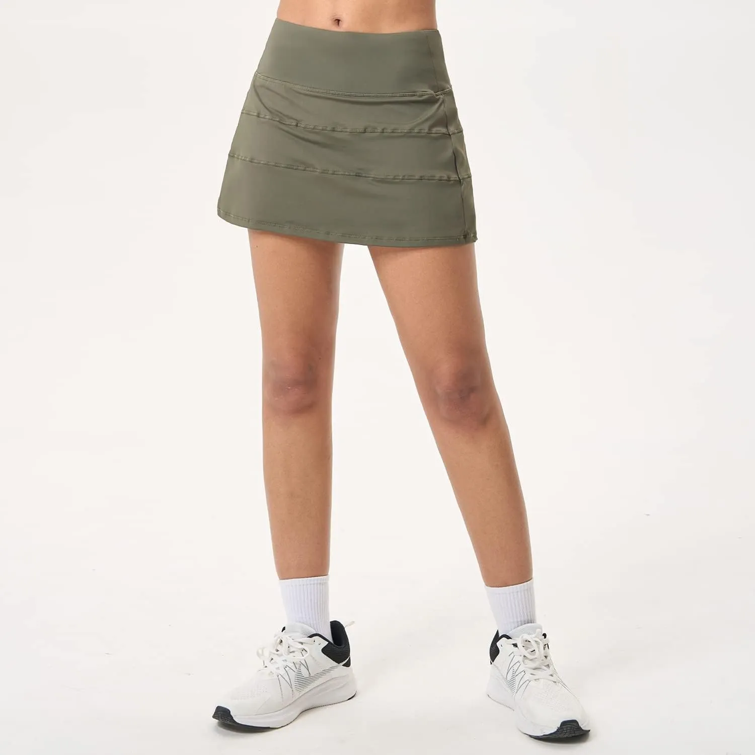 Husnainna High Waisted Pleated Tennis Skirt with Pockets Athletic Golf Skorts for Women Casual Workout Built-in Shorts
