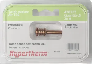 Hypertherm 420132 Electrode for Powermax30 AIR