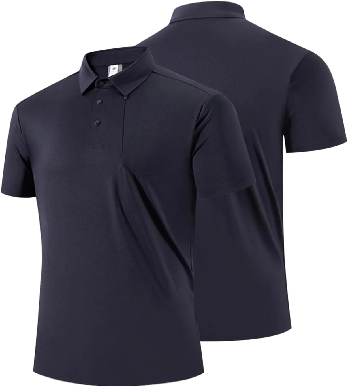 Ice Silk Shirts for Men Summer Fashion Short Sleeve Tactical Performance Polo Blouse Casual Lightweight Loose Blouse