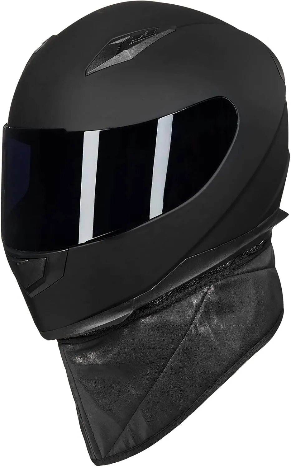 ILM Full Face Motorcycle Street Bike Helmet with Removable Winter Neck Scarf   2 Visors DOT Model-JK313