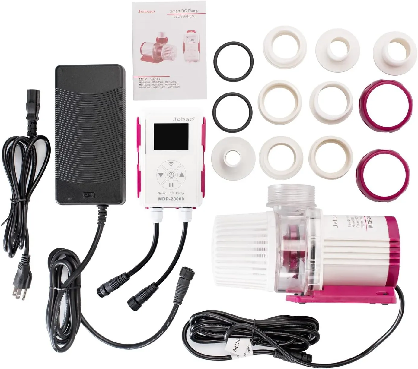 Jebao MDP Smart DC Pump with LCD Display Controller for Saltwater Tank (MDP-20000)