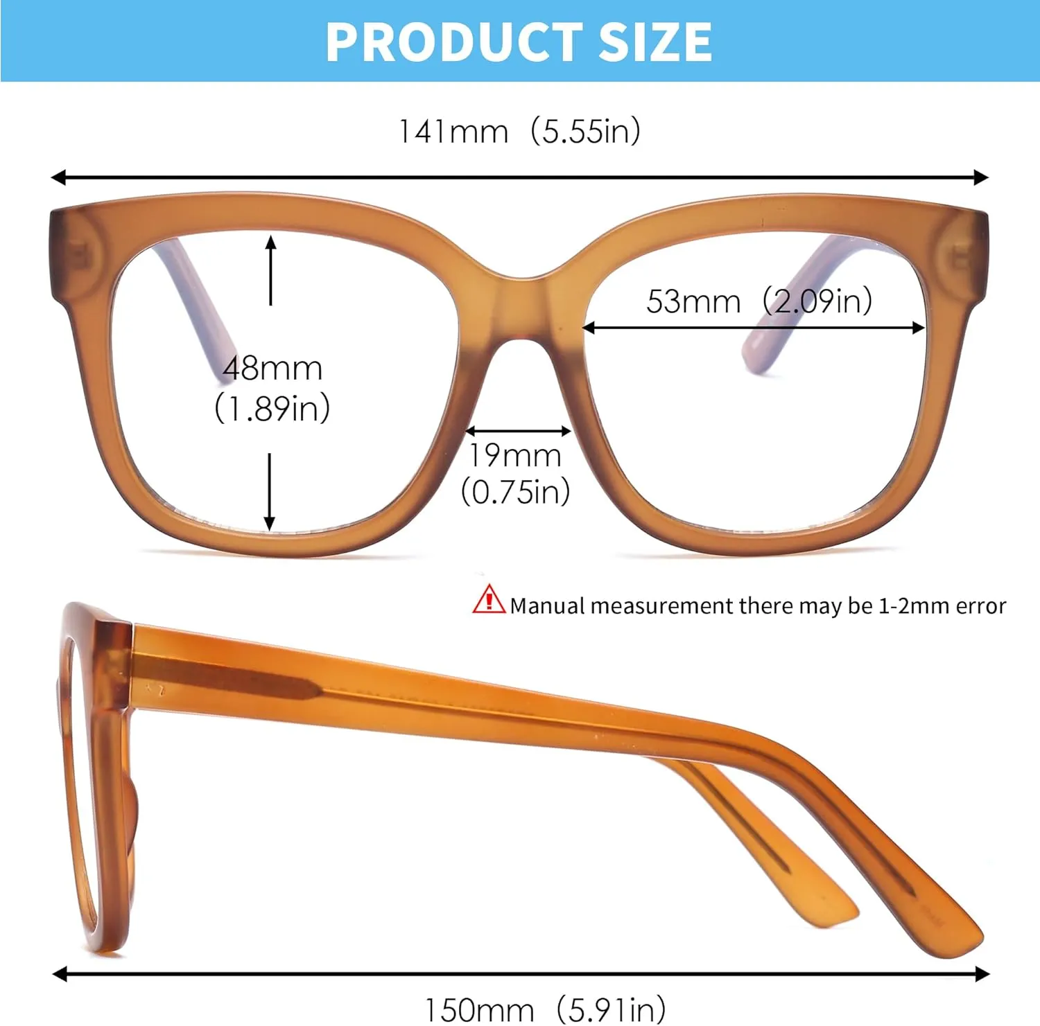 JIM HALO Oversized Blue Light Glasses for Women Square Chunky Bluelight Computer Glasses Reduce Eye Strain