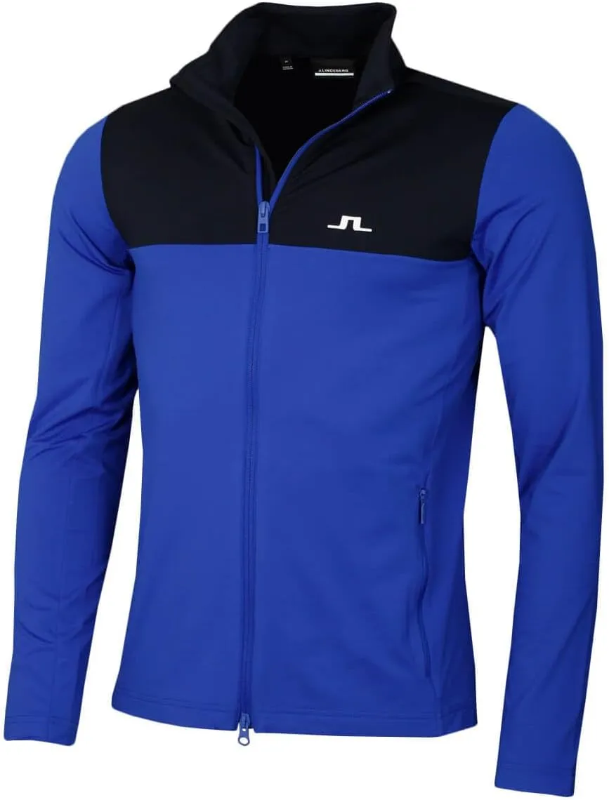 J.Lindeberg Men's Banks Mid Layer Soft Sweater - Club Blue - S