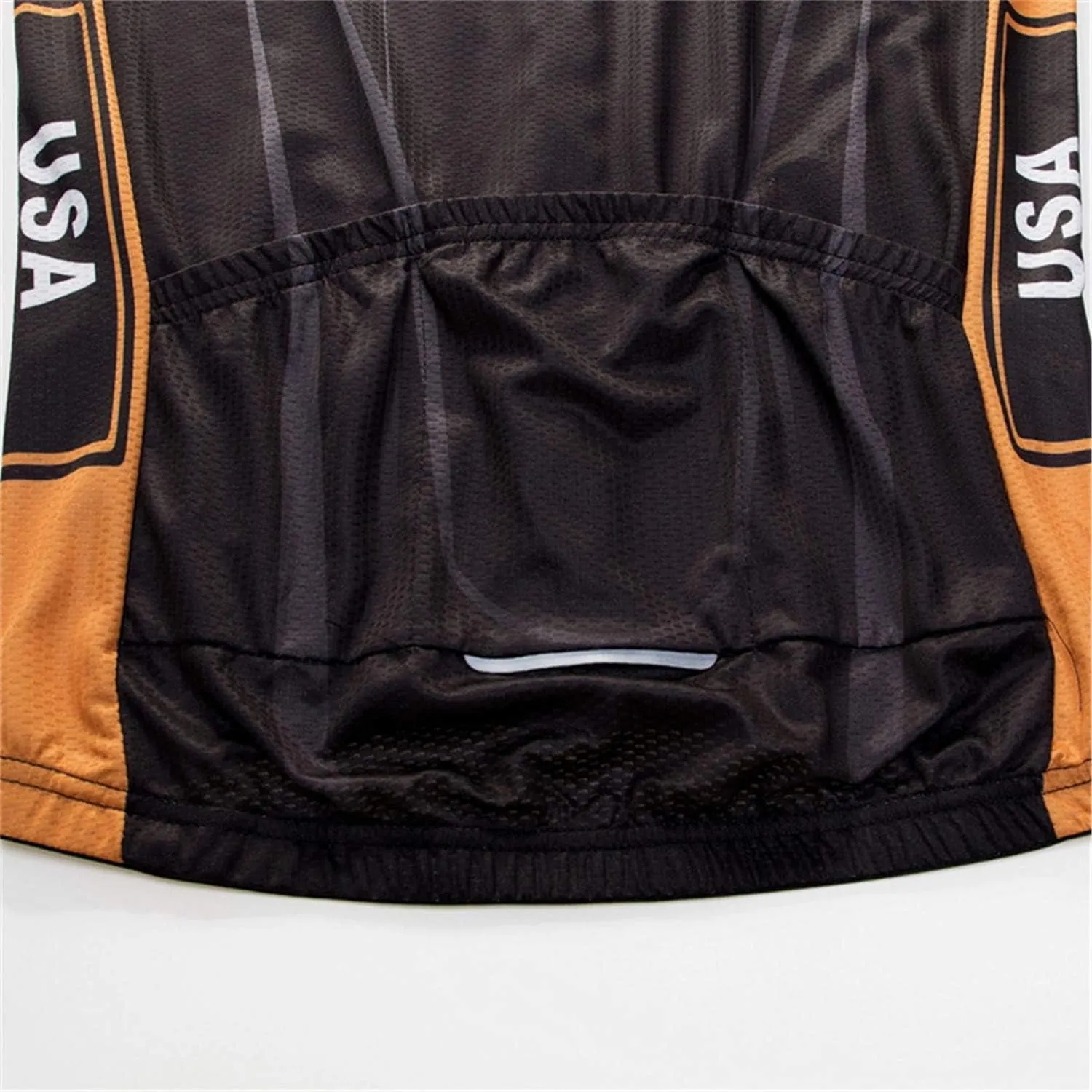 JPOJPO USA Cycling Jersey Men Short Sleeve Bike Shirts Biking Jersey Summer American Bicycle Tops with 3 Pockets Reflective