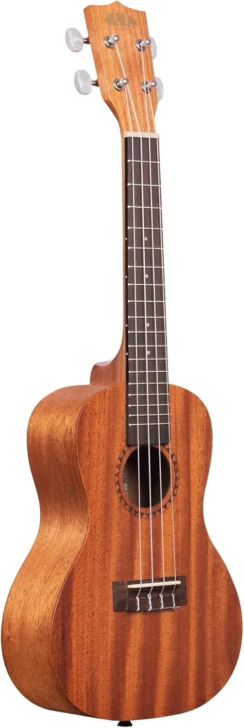 Kala KA-15C Satin Mahogany Concert Ukulele Bundle with Hard Case, Tuner, Strap, Strings, Austin Bazaar Instructional DVD, and Polishing Cloth