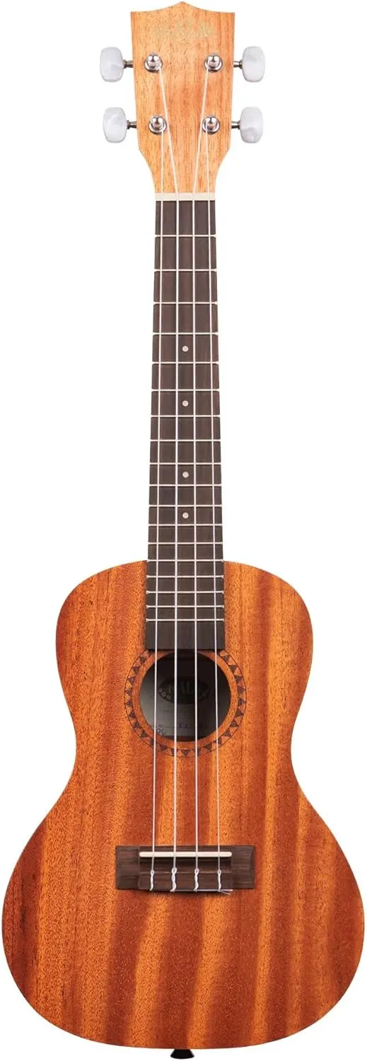 Kala KA-15C Satin Mahogany Concert Ukulele Bundle with Hard Case, Tuner, Strap, Strings, Austin Bazaar Instructional DVD, and Polishing Cloth