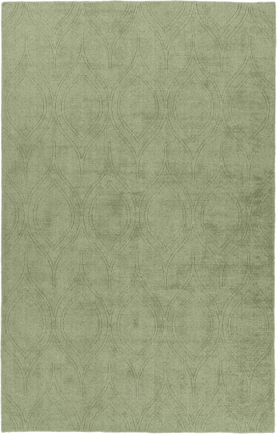 Kaleen Indoor/Outdoor Olive Area Rug, Hand-Loomed 3' x 5' Minkah Collection