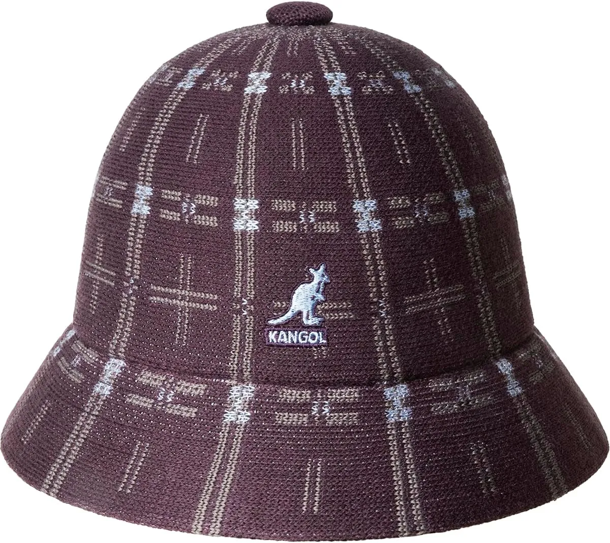 Kangol Hyper Plaid Casual - Deep Plum/XL Bucket Hat
