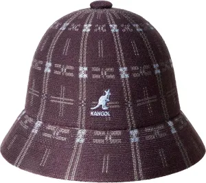 Kangol Hyper Plaid Casual - Deep Plum/XL Bucket Hat