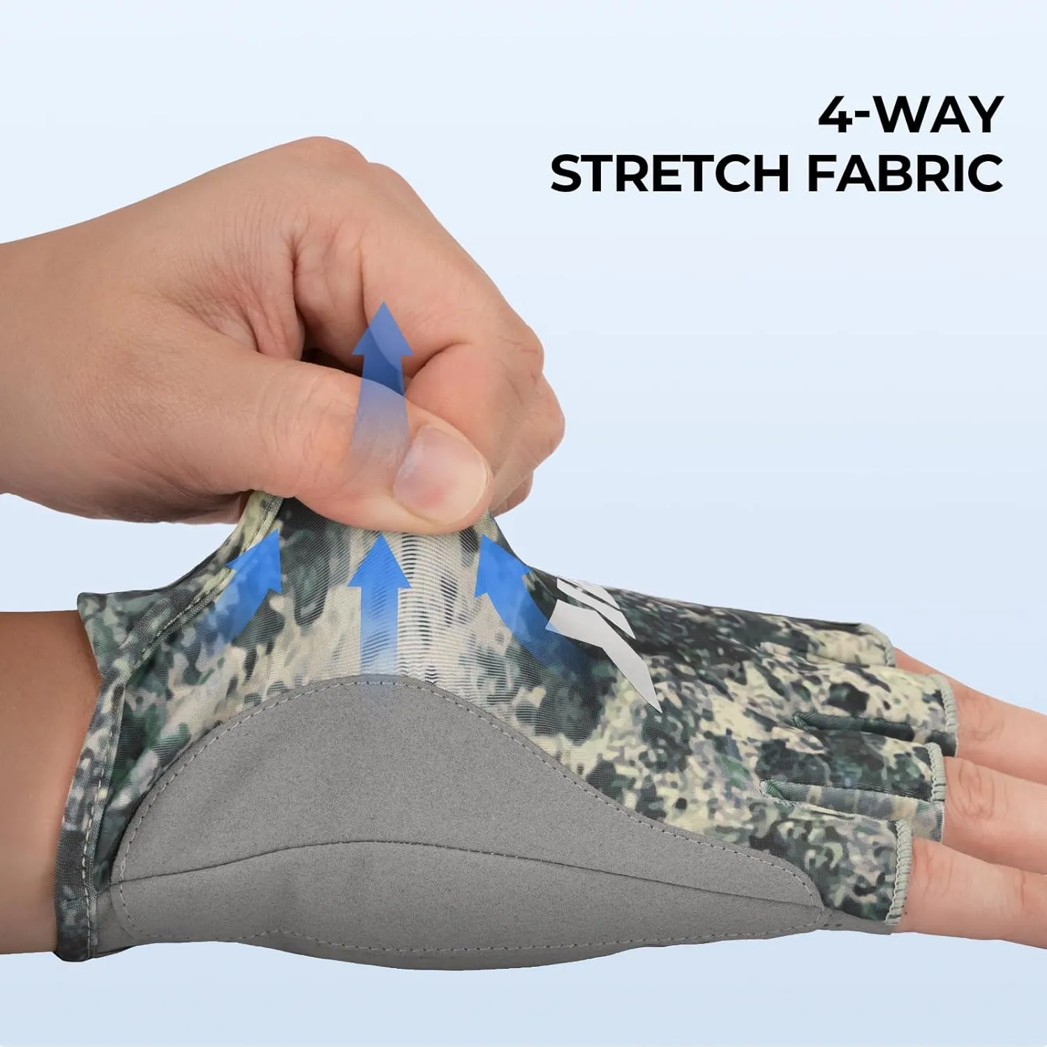 KastKing Gill Raker II Gloves, UPF 50 FrostWeave Yarn Cooling Fabric, Non-Slip Grip, Quick-Dry, Short Cuff Comfort, Reflective Logo, Fishing, Hiking, Outdoors