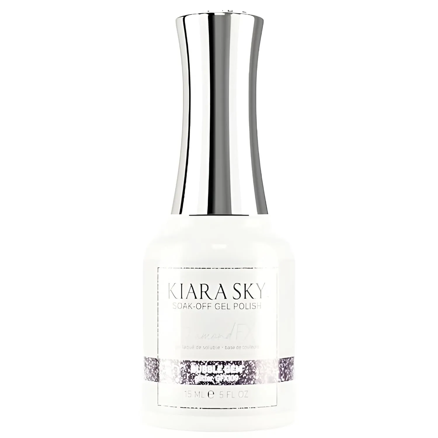 KIARA SKY Gel Polish DiamondFX Reflective Glitter Soak Off with Sparkle Diamond dust effect 0.5 fl oz, Bubble Gem (purple)