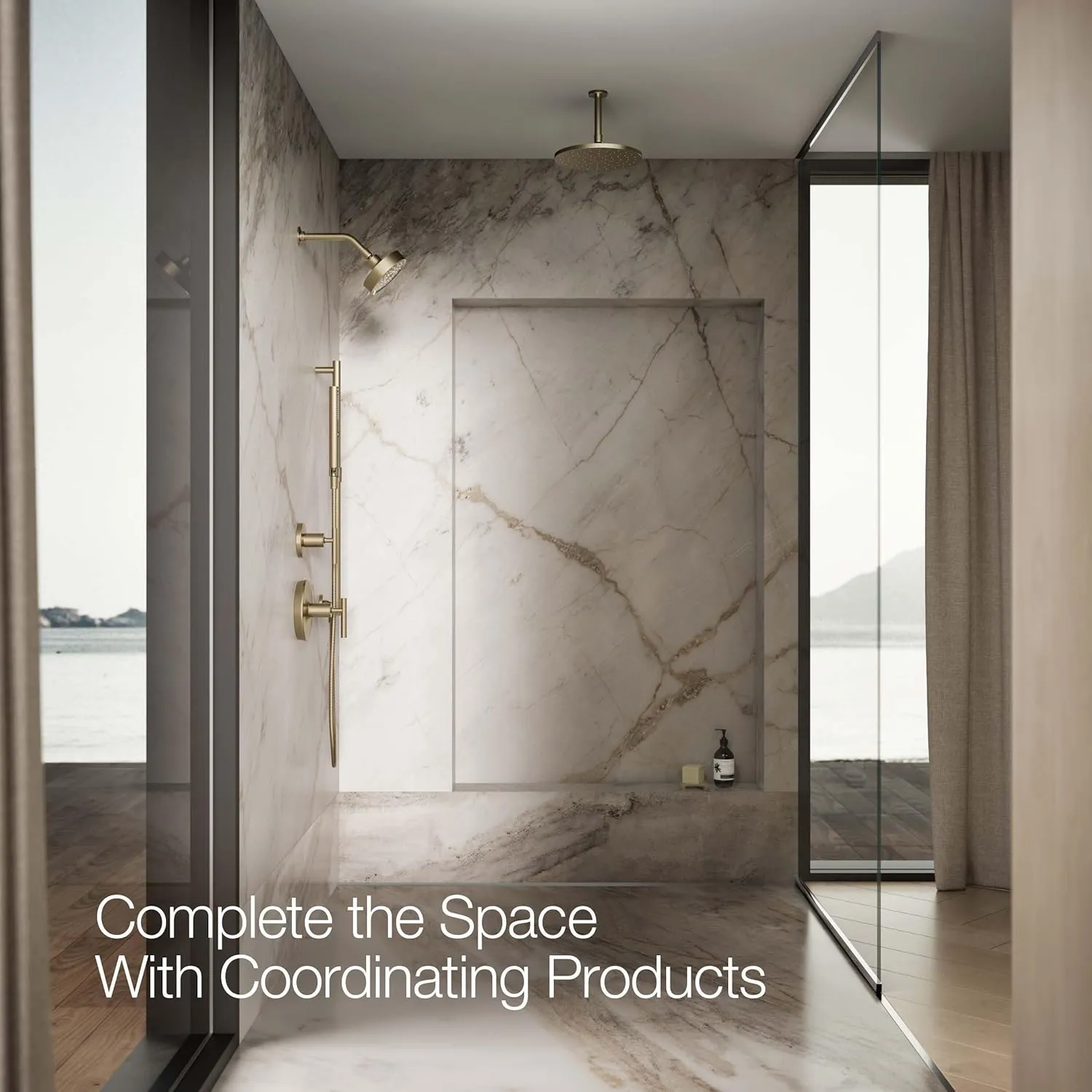 KOHLER 21335-RGD Shift   Round Two-Function Handshower, Handheld Showerhead with 2 Spray Settings, 2.5 GPM, Vibrant Brushed Bronze