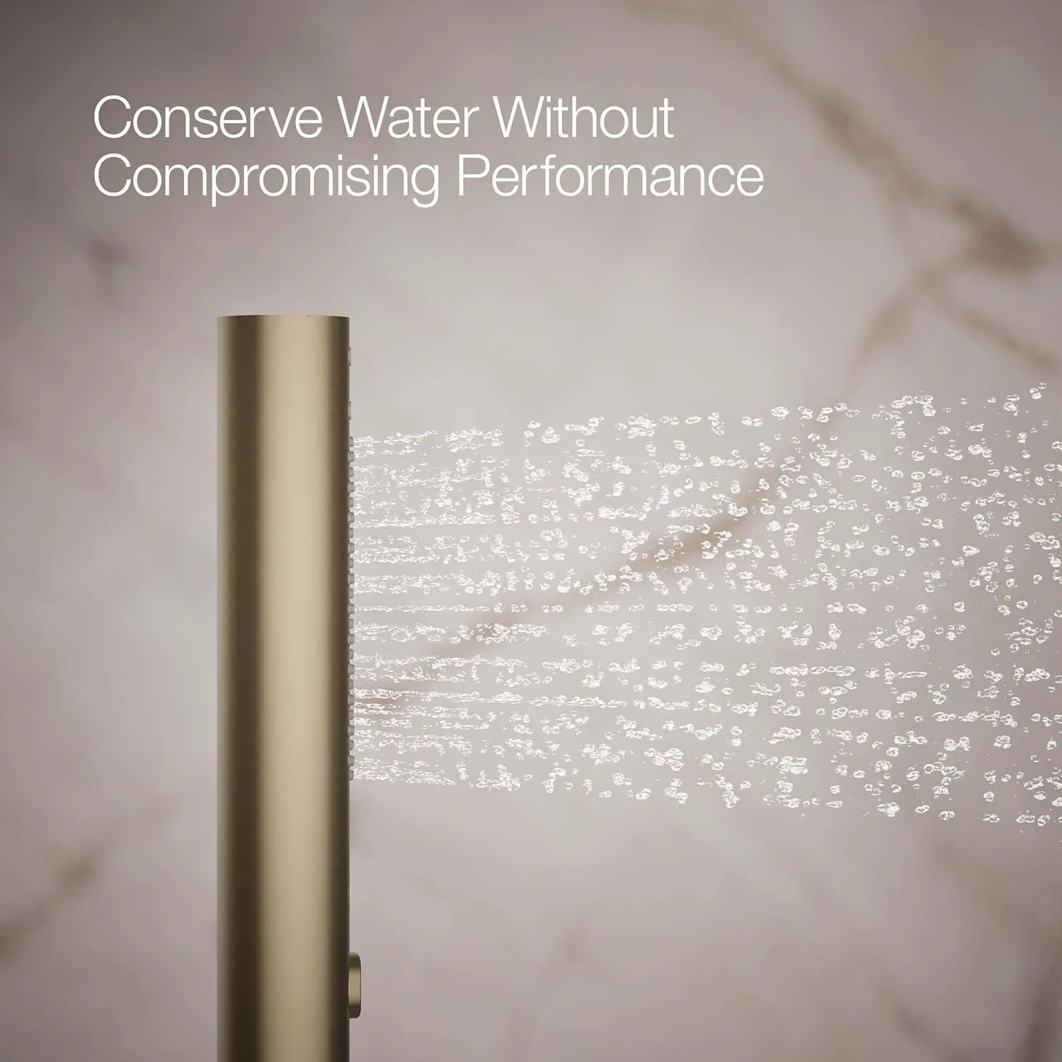 KOHLER 21335-RGD Shift   Round Two-Function Handshower, Handheld Showerhead with 2 Spray Settings, 2.5 GPM, Vibrant Brushed Bronze