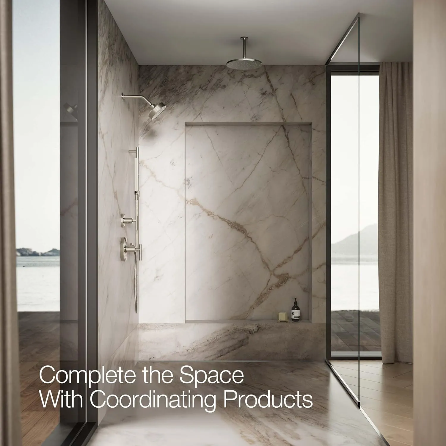 KOHLER 21336-SN Shift   Square Two-Function Handshower, Handheld Showerhead with 2 Spray Settings, 2.5 GPM, Vibrant Polished Nickel