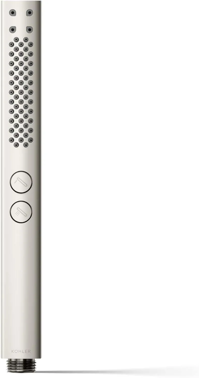 KOHLER 21336-SN Shift   Square Two-Function Handshower, Handheld Showerhead with 2 Spray Settings, 2.5 GPM, Vibrant Polished Nickel