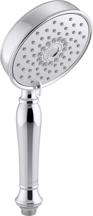 KOHLER 22163-CP Bancroft Multi-Function Handshower, Handheld Showerhead with 3 Spray Settings, 2.5 GPM, Polished Chrome
