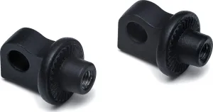 Kuryakyn Splined Peg Adapters, Satin Black