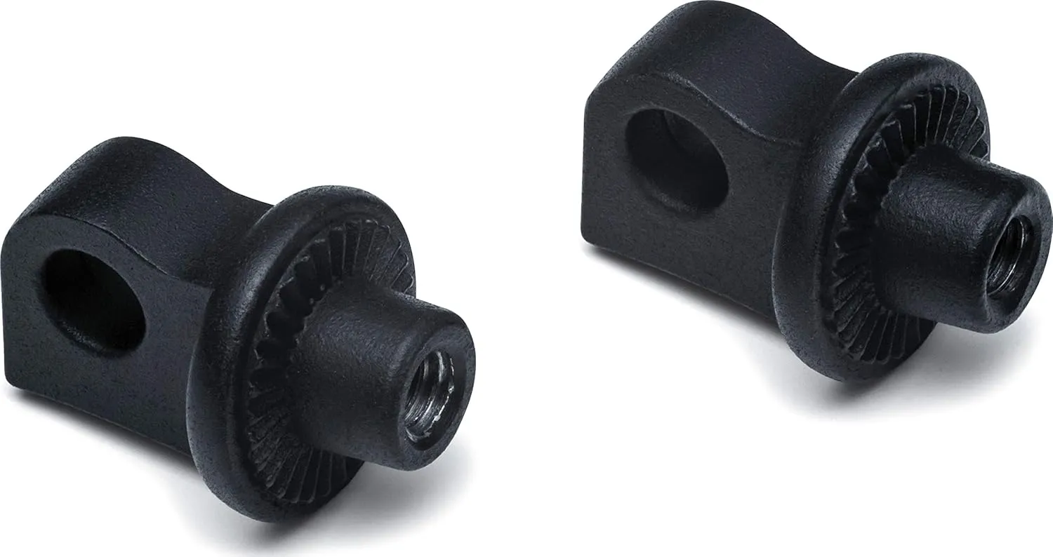 Kuryakyn Splined Peg Adapters, Satin Black