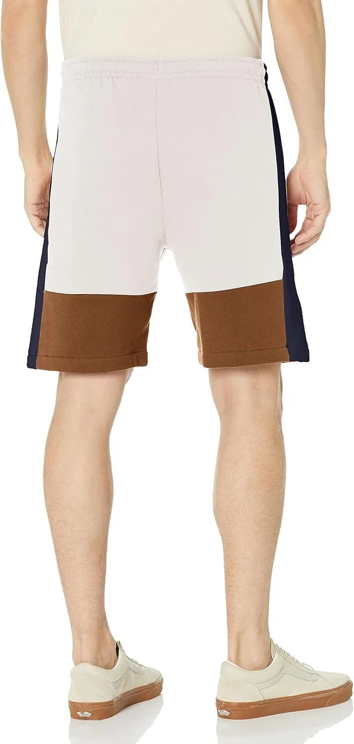 Lacoste Men's Regular Fit Brushed Fleece Colorblock Shorts