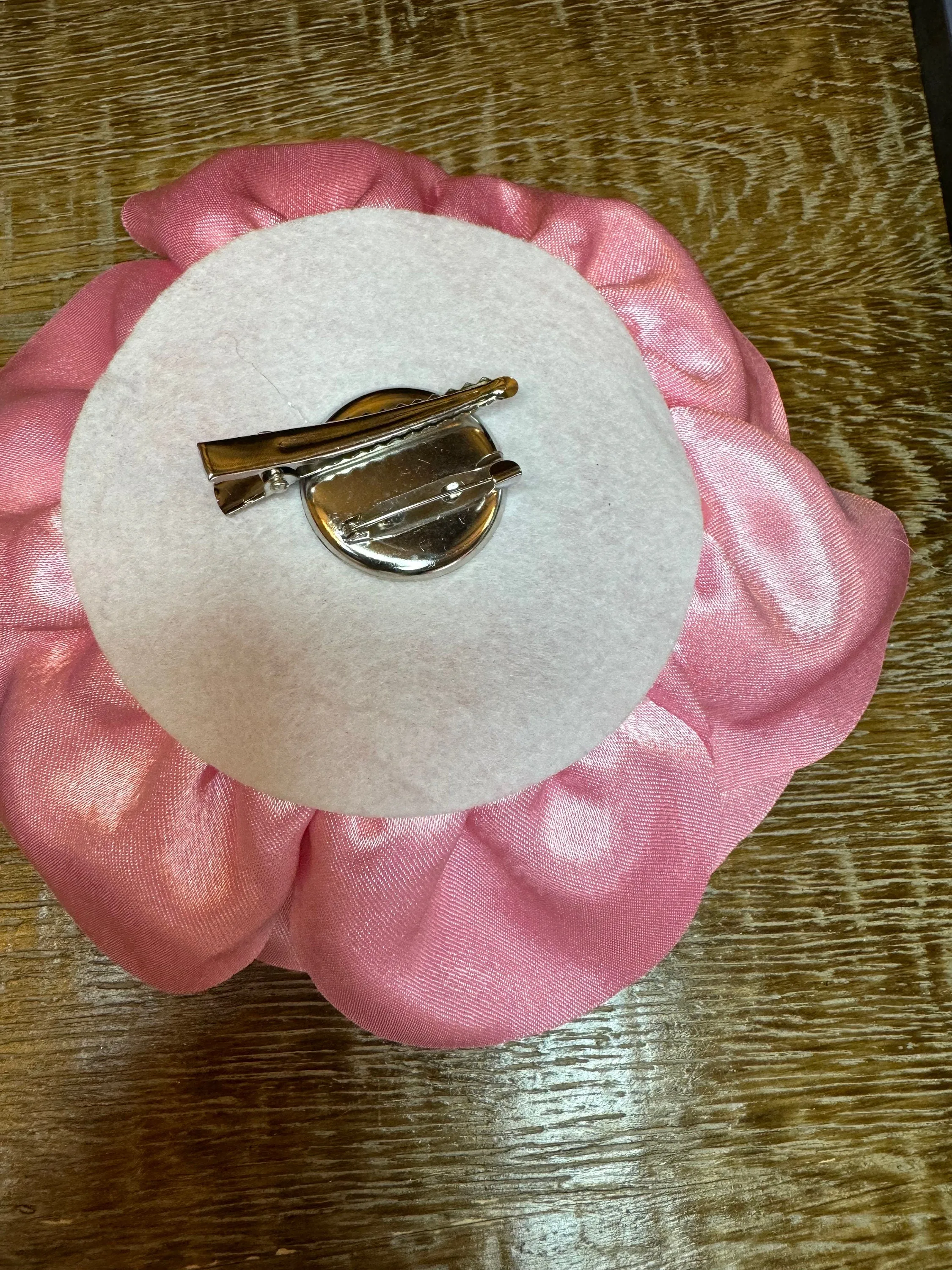 Large 3D Corsage Flower, Satin Fabric, 6 Colours, 11” Wide, Pin on Corsage, Bridal, Clothing, Dress, Hat, Wedding, FAN Design, Race Day,Gift