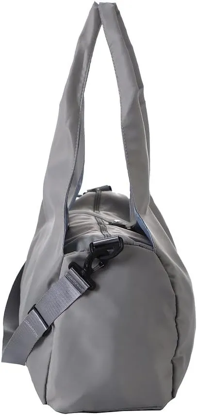 Large Gym Bag with Yoga Mat Buckle,Travel Duffle Bag，Waterproof Weekender Bag, Carry On Tote Bags for Women Grey