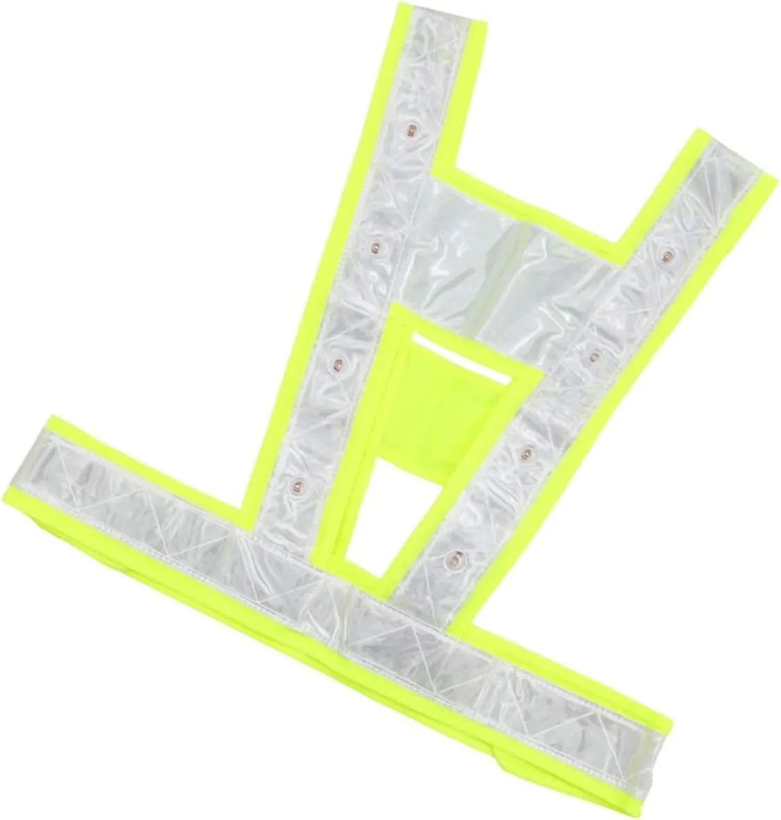 Led Light-up Vest for Night Safety Green Neon Reflective Vest for Work