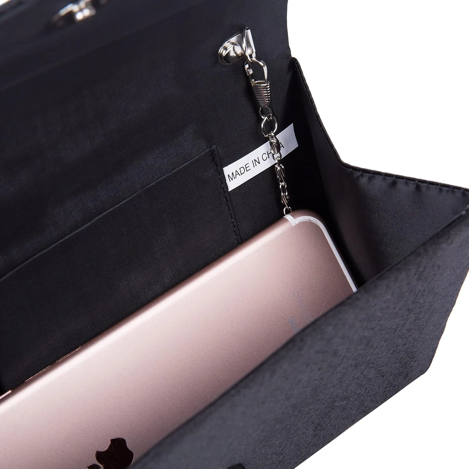 LIFEWISH Envelope Evening Bag Glitter Rhinestone Clutch Purse Wedding Party Shoulder Bag for Women