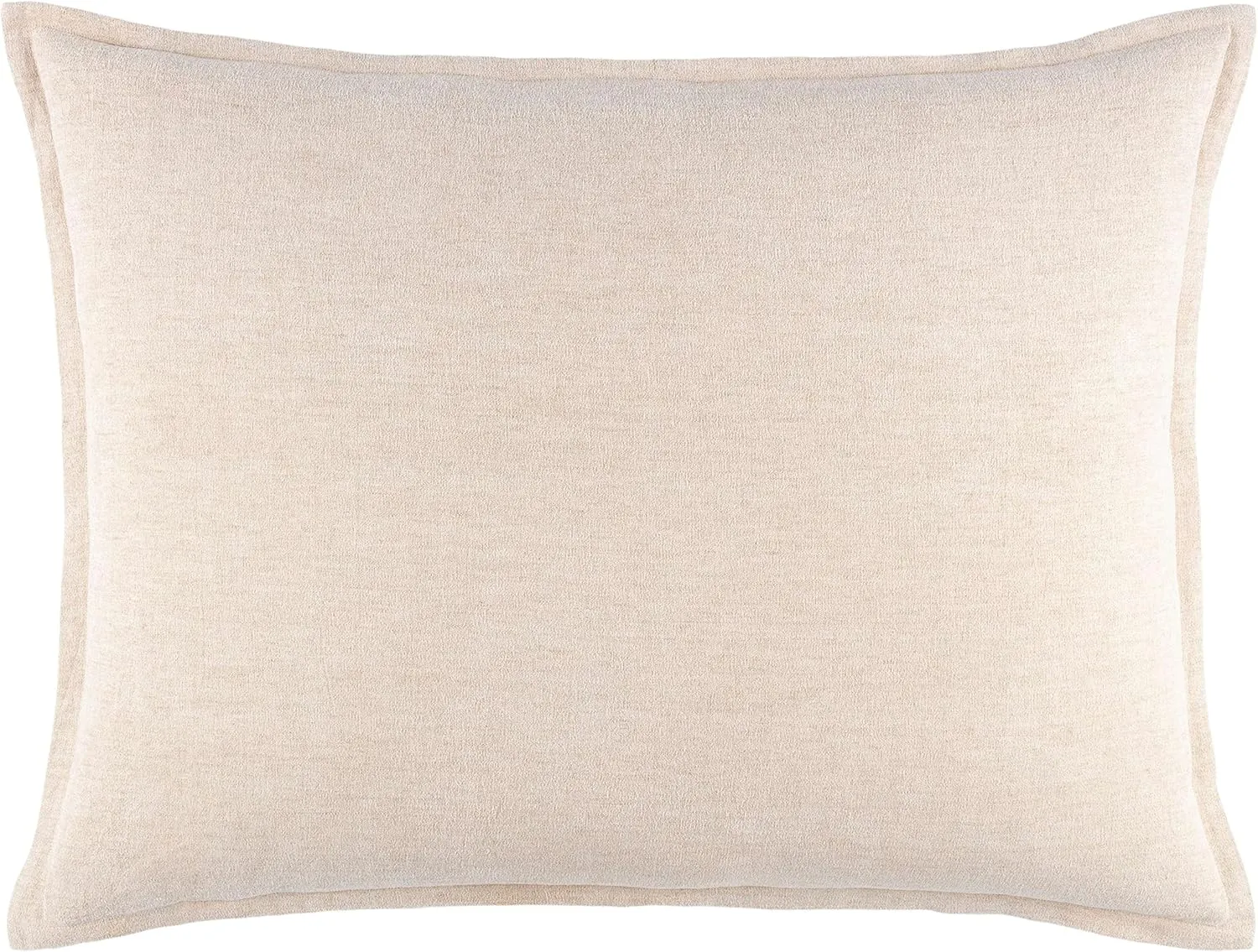 Linen Chenille Decorative Pillow Cover, 36" X 28", Neutral