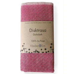 Linen Dishcloth - Pink