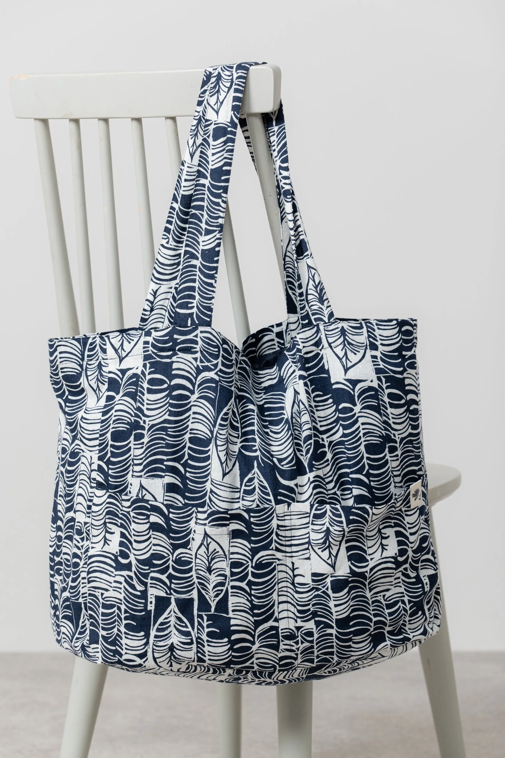 Linen Tote  Bag Birch