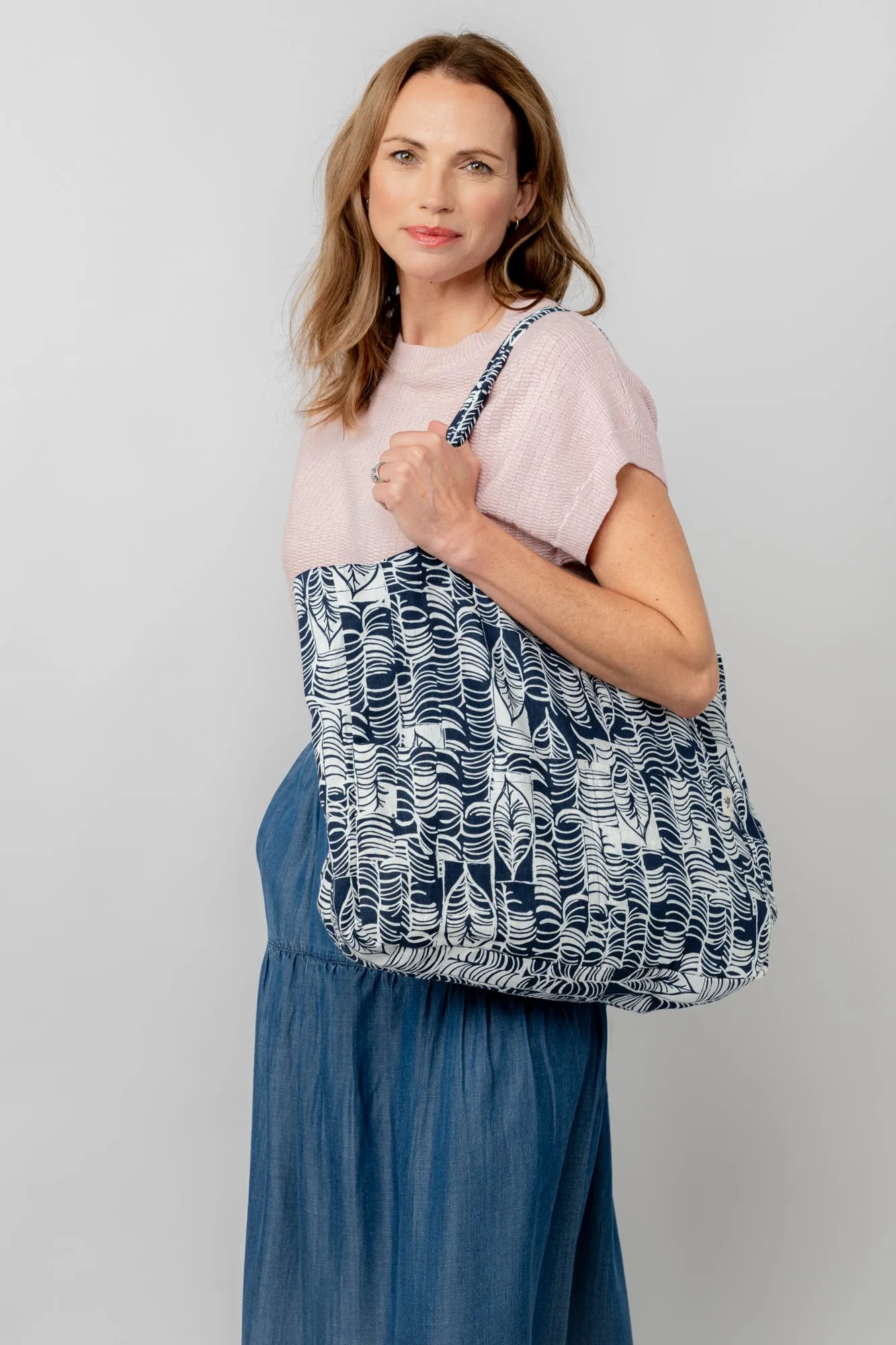 Linen Tote  Bag Birch