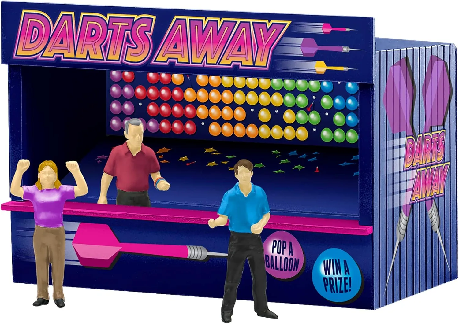 Lionel Three Midway Games Buildings with Nine Figures Train Accessory